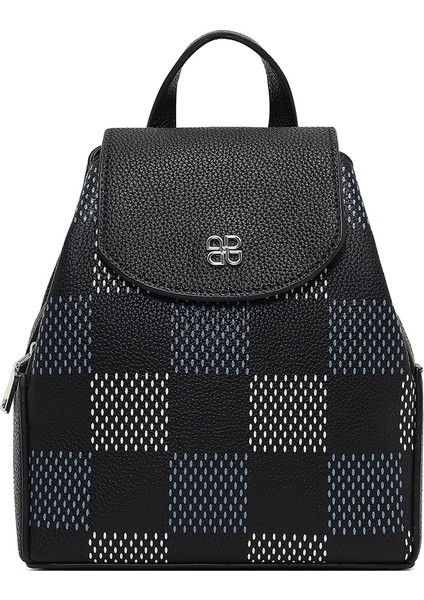 Kadın Siyah Baskılı Sırt Çantası 25SBD2550FT modelleri