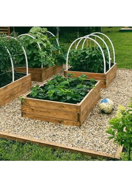 Ahşap Sebze Tarhı, Büyük Boy Bahçe Saksılık