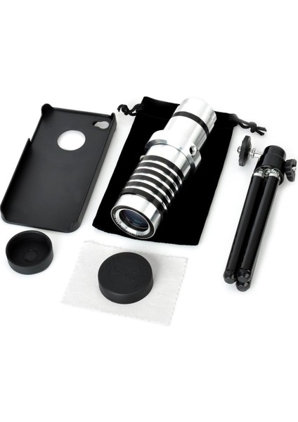 Iphone 5 5s - Iphone 4 4s Için Alüminyum 14X Optik Zoom Yakından Görüntü Çekme Dürbün indirimleri