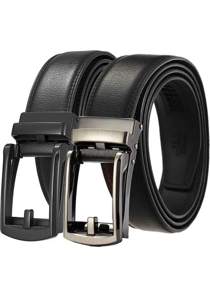 2 Adet Otomatik Tokalı Deliksiz Erkek Kemeri