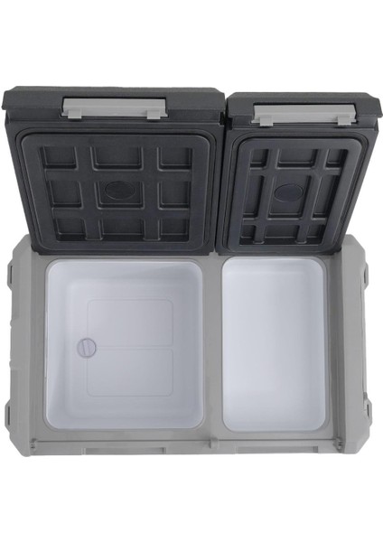 TC21-18 Çift Kapaklı 50 Litre Taşınabilir Araç Buzdolabı 12V/24V/220V Uyumlu fırsatları