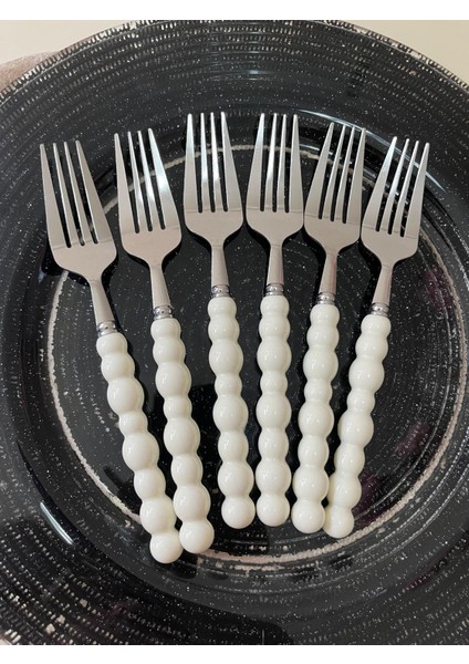 Incili 6 Kişilik Yemek Çatalı modelleri