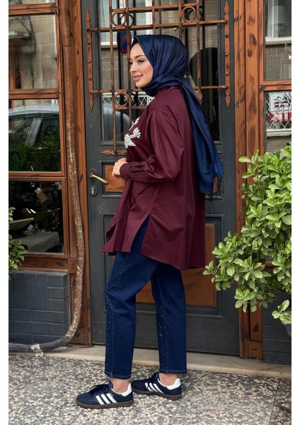 Almarwah Gömlek 101978 Bordo fiyatları