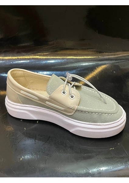 Loafer Ayakkabı Mint Yeşili Krem Ortopedik modelleri