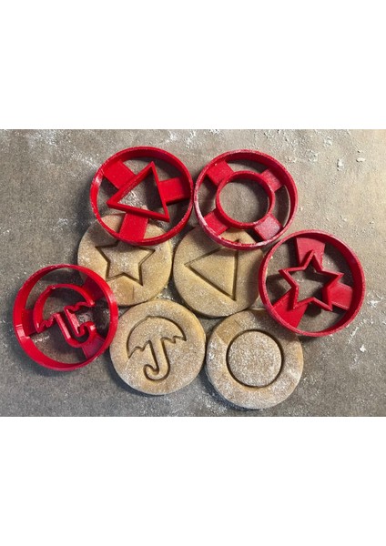 Squid Game Kurabiye Kalıbı 4 Adet