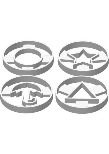 Squid Game Kurabiye Kalıbı 4 Adet fırsatları