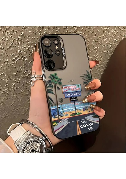 Samsung Galaxy S24FE Uyumlu Plaj Deniz Temalı Telefon Kılıfı MK01A