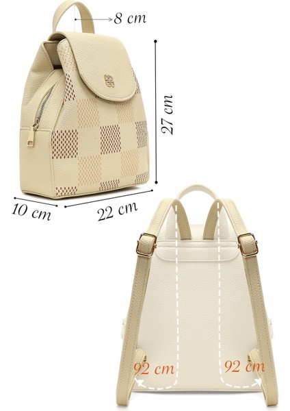 Kadın Bej Baskılı Sırt Çantası 25SBD2550FT fiyatları