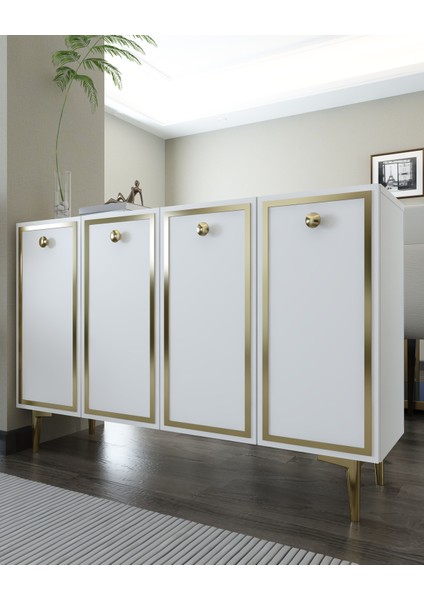 8161KM-1DH Konsol,kahve Köşesi,ayakkabılık,ofis Evrak Dolabı,mutfak Kiler Dolabı,tv Ünitesi-Ba