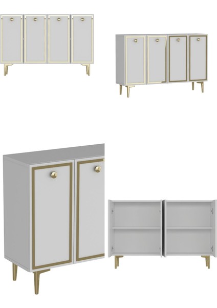 8161KM-1DH Konsol,kahve Köşesi,ayakkabılık,ofis Evrak Dolabı,mutfak Kiler Dolabı,tv Ünitesi-Ba