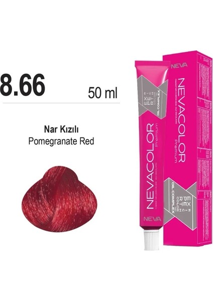 color Saç Boyası 8.66 Nar Kızılı