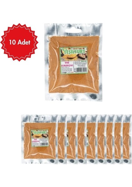 Zerdeçal Toz 40 G | Doğal ve Katkısız Baharat | Yemek, Çorba ve Sağlıklı Tarifler Için