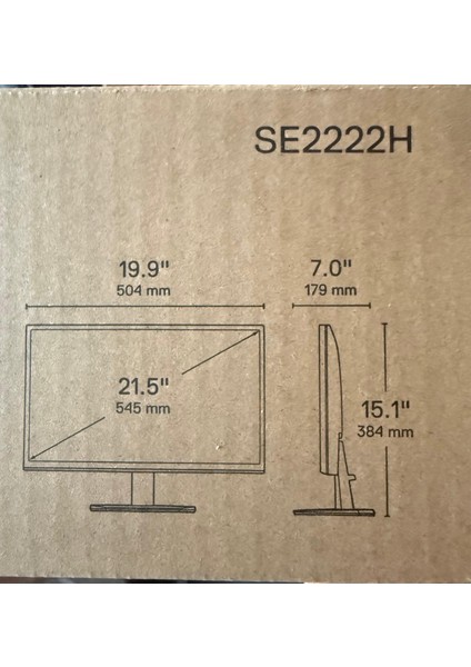 SE2222H, 21.5", 8ms, 60Hz, Full Hd, D-Sub, Hdmı, Va LED Monitör