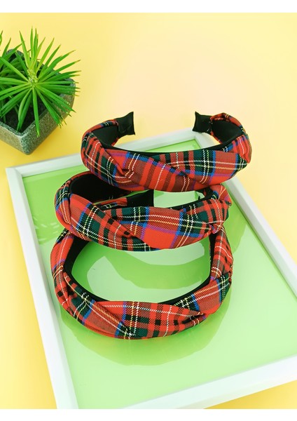 Iskoç Ekose Kumaş Desenli Burma Detaylı Taç modelleri