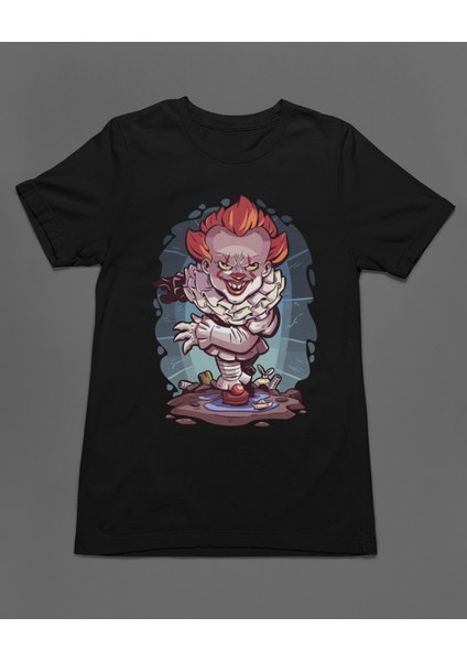 It Pennywise Chibi Çizgi Film Dizi Unisex Tişört T-Shirt fiyatları