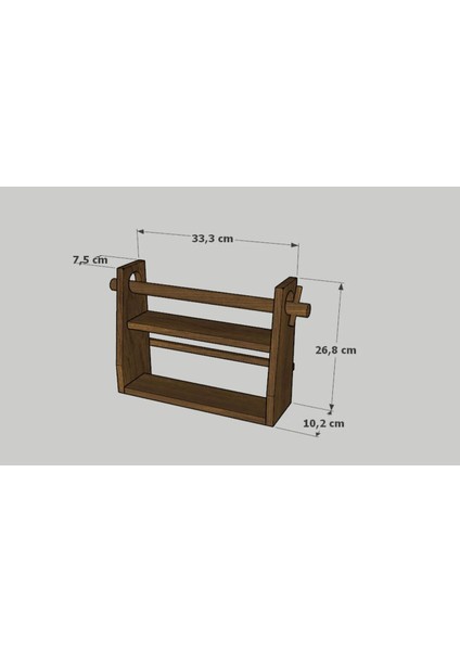 Ahşap Baharatlık Rulo Havlu Standı Tezgah Üstü Düzenleyici Ahşap Raf Baharatlık fiyatları