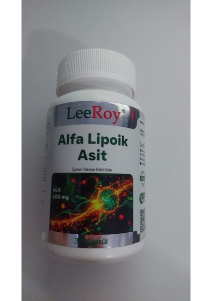 Alfa Lipoik Asit 30 Kapsül Leeroy