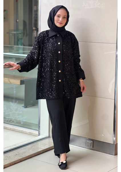 Pul Payet Gömlek Pantolon Takım 4065 fiyatları