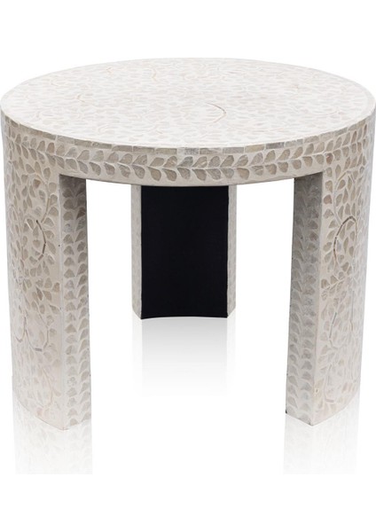 Sedef Tabure Yan Sehpa 66X48 cm TLC0117