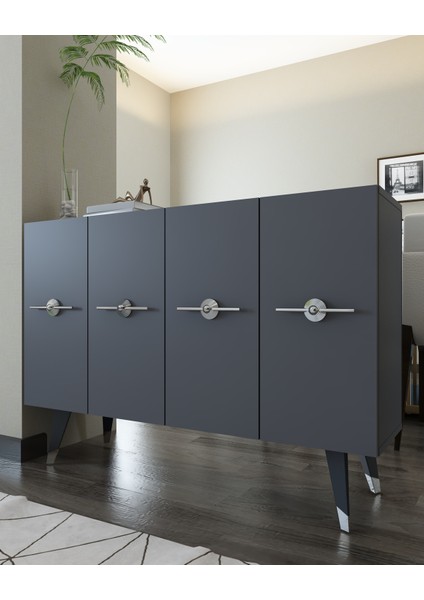 8169KM-32DD Konsol,kahve Köşesi,ayakkabılık,ofis Evrak Dolabı,mutfak Kiler Dolabı,tv Ünitesi-Ag