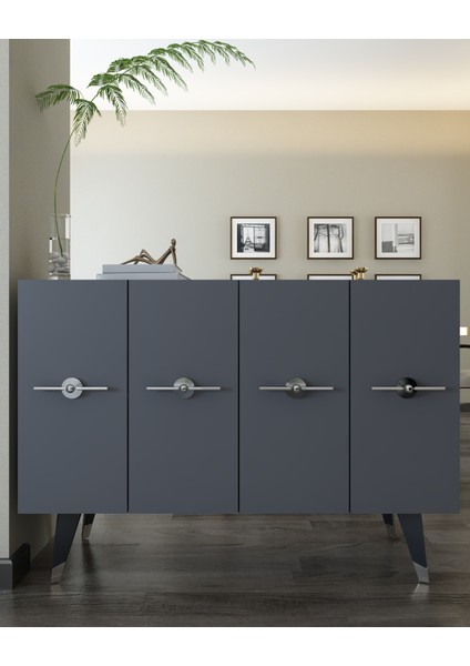 8169KM-32DD Konsol,kahve Köşesi,ayakkabılık,ofis Evrak Dolabı,mutfak Kiler Dolabı,tv Ünitesi-Ag