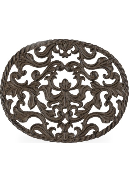 Acanthus Metal Trivet - Oval