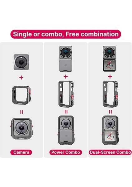 C-Action2 Dji Action 2 Manyetik Metal Cage Çerçeve fırsatları