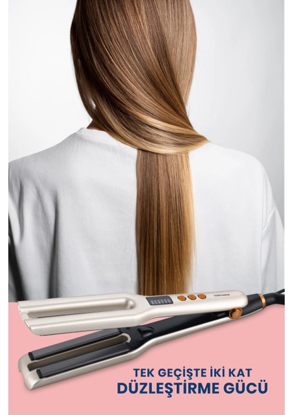 Twinpro Dijital Ekranlı Keratin Seramik Çift Plakalı Iyonik Saç Düzleştirici modelleri