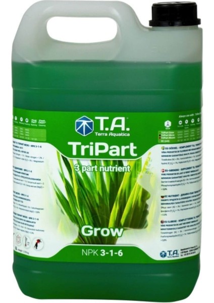 Terra Aquatica Tripart Grow (Flora Gro) 5 Litre Bitki Besini