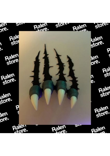 Kara Pençe Duvar Süsü | 16 x 13 cm | Siyah ( Yüksek Kalite 3D Baskı Pla ) modelleri