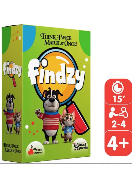 Mücit Panda Playever Findzy, Dikkat Güçlendiren Eğlenceli Kart Oyunu (4-7 Yaş) fiyatları
