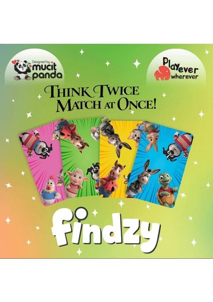 Mücit Panda Playever Findzy, Dikkat Güçlendiren Eğlenceli Kart Oyunu (4-7 Yaş) modelleri