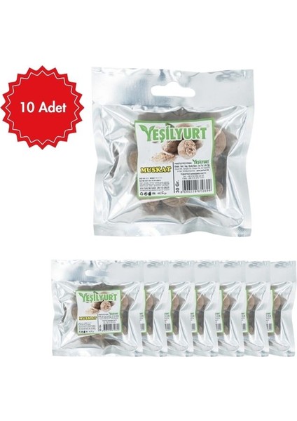 Muskat (Hindistan Cevizi) 30 G | Doğal Baharat | Yemek, Tatlı ve Içecekler Için