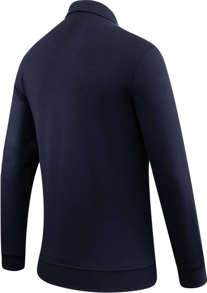 Erkek Polo Yaka Fermuarlı Sweat Düz Renk Klasik Kalıp - 5230F fırsatları