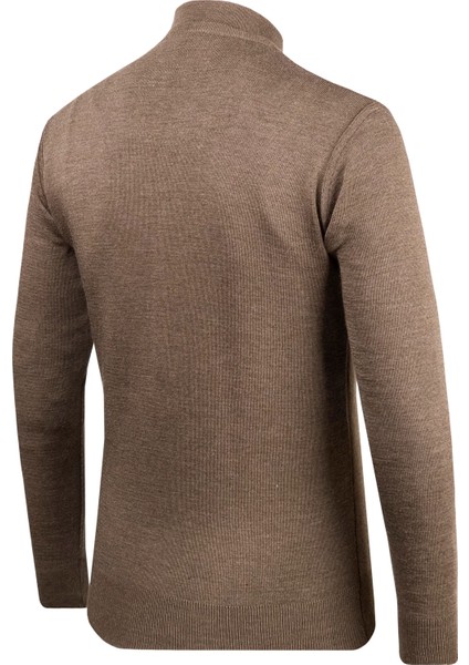 Erkek Yarım Balıkçı Kazak Desenli Çelik Örgü Klasik Kalıp - 5207B fırsatları