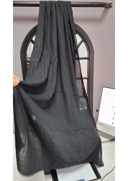 Aminesil Pamuk Şal Siyah Renk