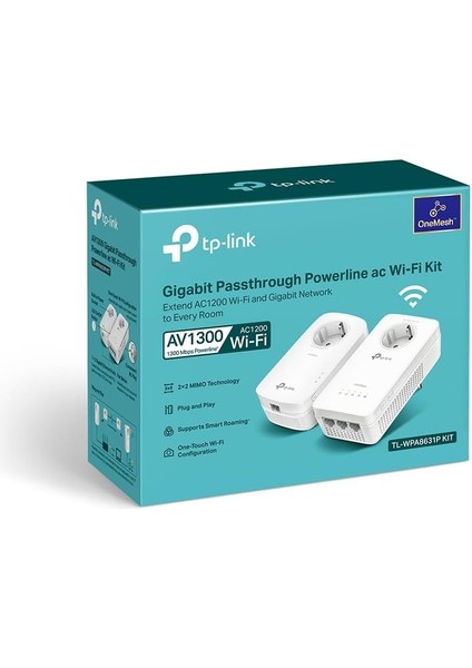 TL-WPA8631P Kit, AV1300 Gigabit Passthrough Powerline Ac Wi-Fi Kiti modelleri