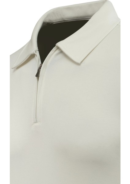 Erkek Polo Yaka Fermuarlı Sweat Düz Renk Klasik Kalıp - 5230F modelleri
