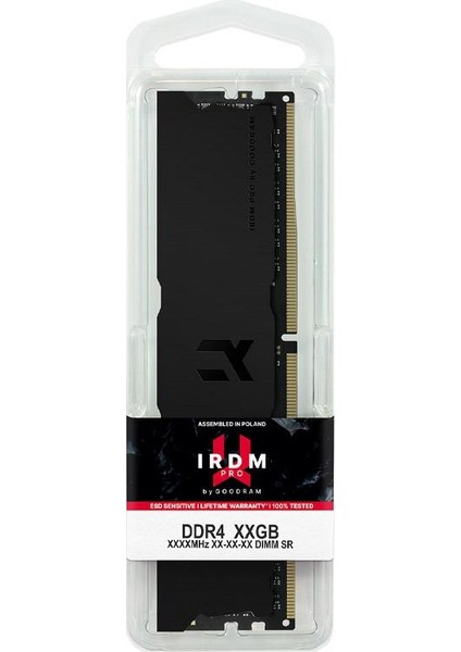 64GB (2X32GB) Irdm Pro Deep Black Ddr4 3600MHZ CL18 1.35V Soğutuculu Dual Pc Ram modelleri