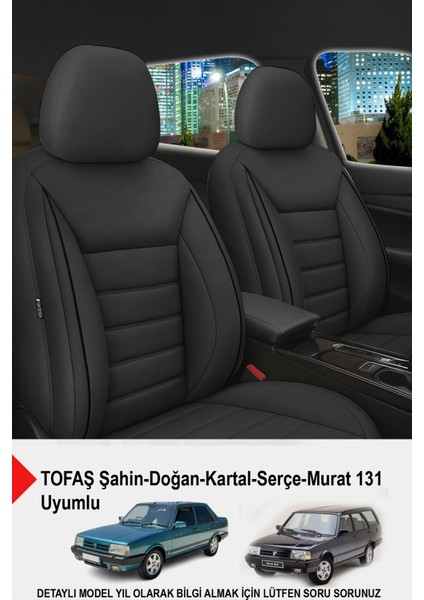 Jet Deri Oto Koltuk Kılıfı (Tofaş Kartal-Şahin-Doğan-Serçe-Tempra Uyumlu)