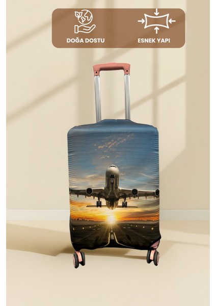 Esnek Valiz Kılıfı | Su Geçirmez, Yıkanabilir, Dayanıklı Kumaş | Tüm Boy Valizlerle Uyumlu Koruma Kılıfı modelleri