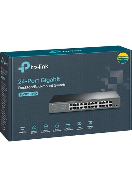 TL-SG1024D Gigabit Masaüstü Anahtar, Siyah, 24'lü fırsatları