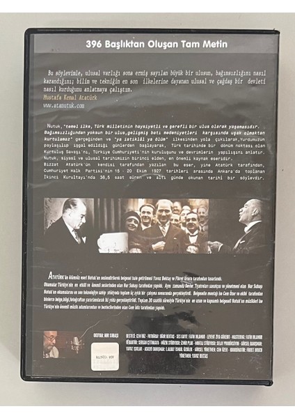 Nutuk DVD 396 Başlıktan Oluşan Tam Metin 9 Adet DVD Okuyan: Nur Subaşı (1.dvd Eksiktir) modelleri