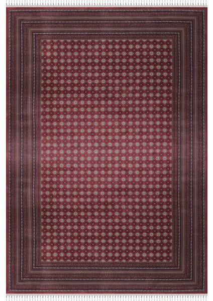 Burj 8761 Bordo - Modal Iplikli Özel Tezgah Dokuma Salon Halısı