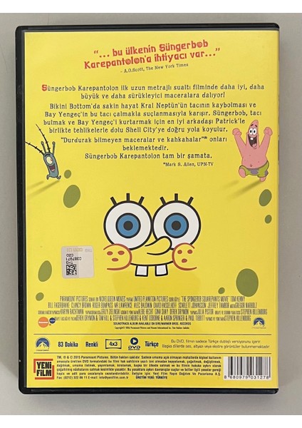 Sünger Bob Kare Pantolon DVD (Orijnal Dönem Baskı DVD Türkçe Dublaj) fiyatları