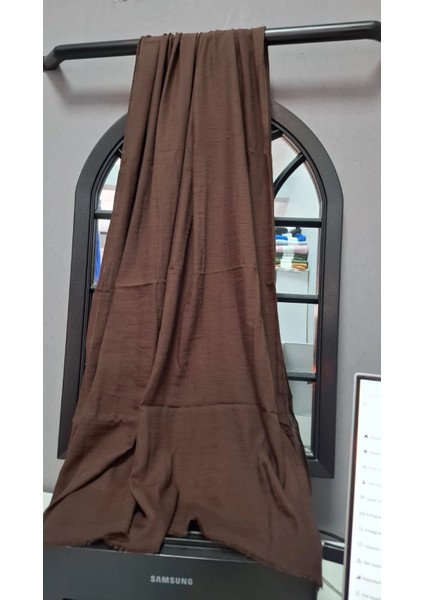 Aminesil Pamuk Şal Kahverengi Renk