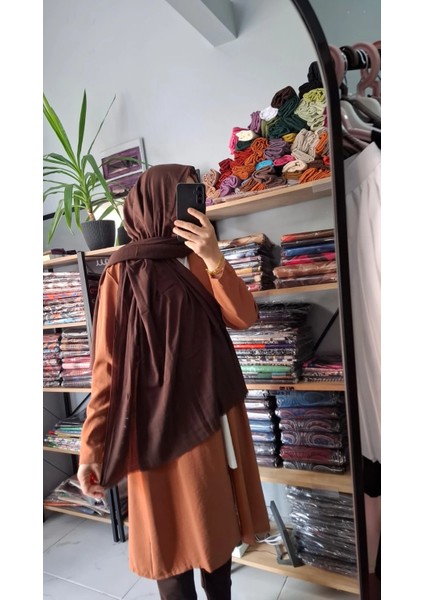 Aminesil Pamuk Şal Kahverengi Renk modelleri