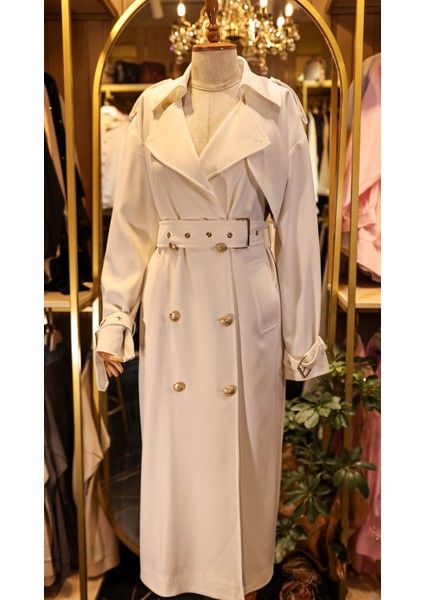 Mıssemramıss Ekru Renk Rose Trençkot