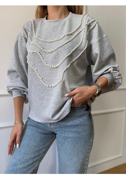 Gri Incili Premium Sweatshirt