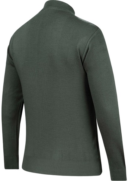 Erkek Yarım Balıkçı Kazak Desenli Çelik Örgü Klasik Kalıp - 5204B fırsatları